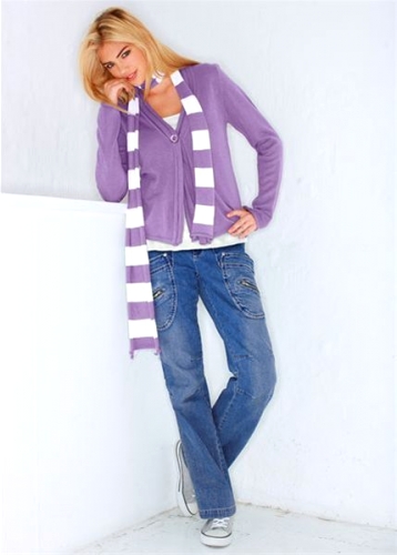 Cardigan + sjal