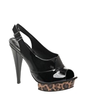 Carvela Air Heeled Platform Peep Toe Court Shoe
