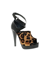 Carvela Attempt Peep Toe Plaform Shoes with Ankle Strap