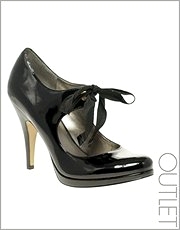 Carvela Patent Ribbon Tie Mary Jane Shoes