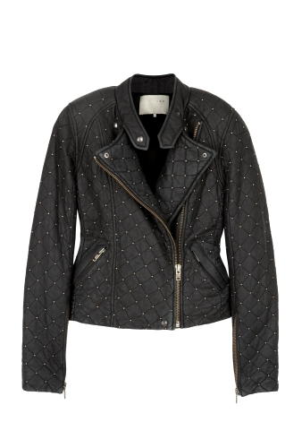 Casey Quilted Studded Leather Jacket by IRO