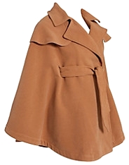 Cashmere Poncho Coffee