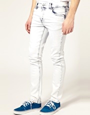 Cheap Monday Bleached Wash Skinny Jeans