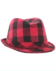 Checked Hat
