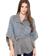 Chilli Pepper Belted Chunky Cape