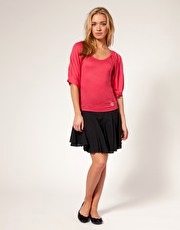 Chilli Pepper Panelled Fit And Flare Skirt