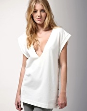 Chloe Popper Side Stretch Cotton Sleeveless Tunic Dress