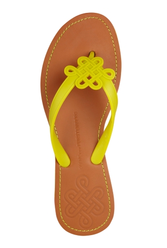 Citron Lush Love Knot Sandal by DVF