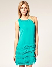 Coast Drop Waist Pleat Dress
