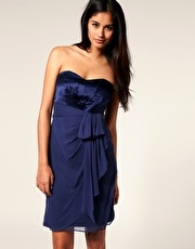 Coast Gracie Silk Bandeau Dress