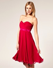 Coast Whitney Pleat Bandeau Dress