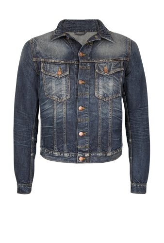 Contrast Vintage Wash Slim Denim Jacket by Nudie Jeans