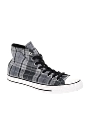 Converse All Star Hi-Top Plaid Plimsolls