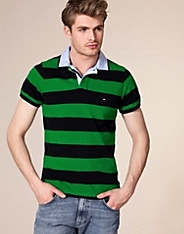 Copper Striped Polo SS