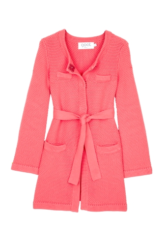 Coral Miller Belted Knit Coat by Goat