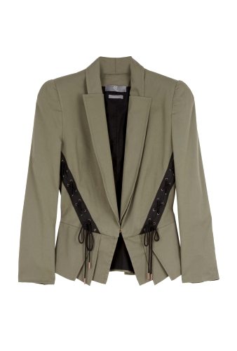 Corset Detail Peplum Jacket by McQ Alexander McQueen