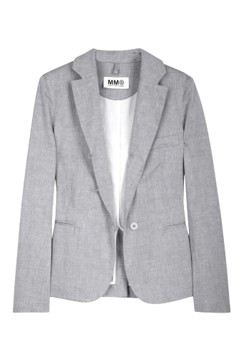 Cotton Three Button Jacket by MM6