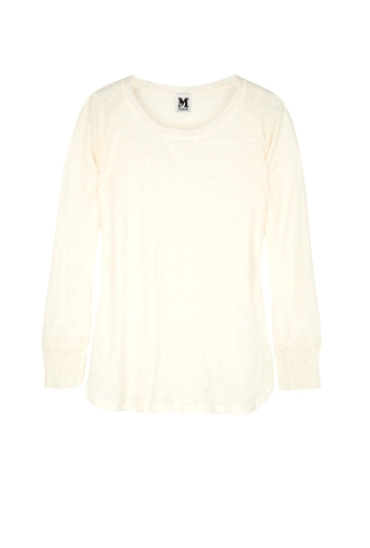 Cream Fine Gauge Burn Out Sweater by M Missoni