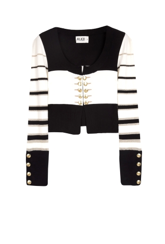 Cropped Trophy Knit Cardigan by Alice by Temperley