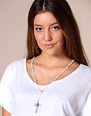 Cross Pearl Necklace