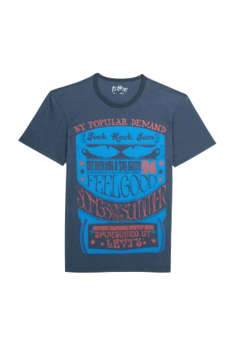 Dark Blue Feelgood Festival Tee by Levi's
