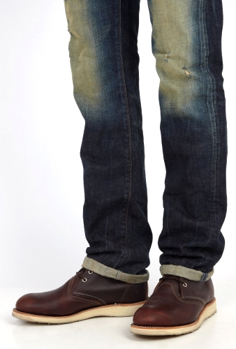 Dark Brown Leather Work Chukka Boot by Red Wing