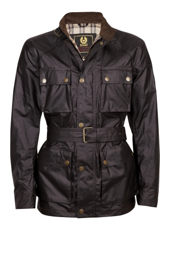 Darkest Brown Waxed Cotton Roadmaster Jacket by Belstaff