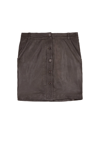 Day Doris Leather Skirt by Night By Day Birger Et Mikkelsen