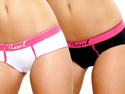 Diesel - 2-pack Fresh Bright Hipster Black/White