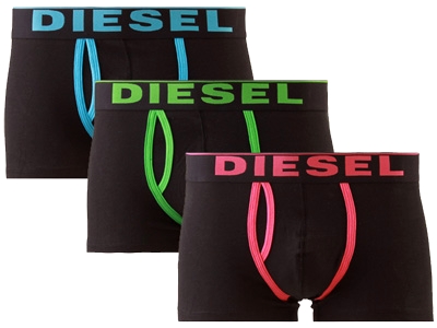 Diesel - 3-pack Fresh Bright Black Bl/Gr/Pi