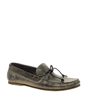 Diesel Groom Treated Leather Loafers