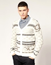 Diesel K-Balera Logo Knitted Cardigan