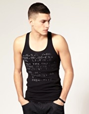 Diesel T-Carota Printed Ribbed Vest - 2