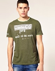 Diesel T-Farmio Reflective Print T-shirt