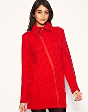 Diesel Wool Mix Biker Zip Knit Dress