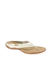 DKNY Active Sarasota Quilted Logo Flip Flop