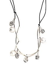 Double Pearl Necklace
