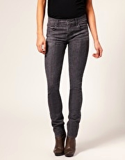 Dr Denim Mauser Grey Used Skinny Jeans