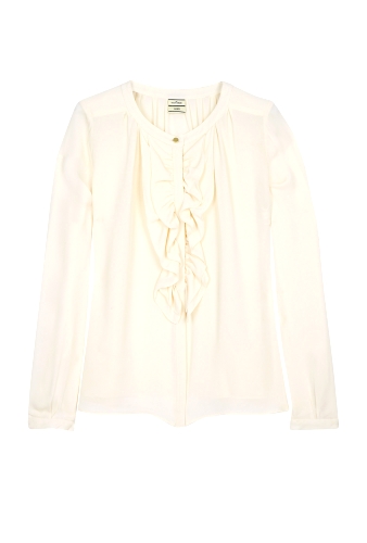 Drambor Ruffle Bib Blouse by By Malene Birger