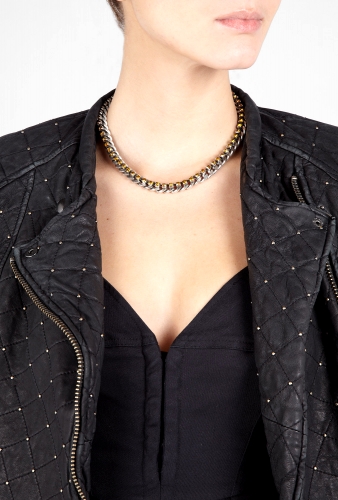 Duenas Citrine Crystal Chain Necklace by Dannijo