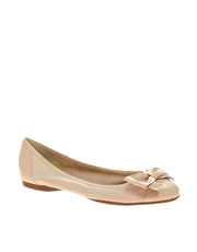 Dune Bea Bow Toecap Ballerina Pumps
