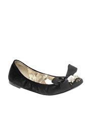 Dune Blitz Ballerina Pump With Jewel And Bow