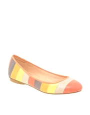 Dune Jibe Colour Block Ballerinas
