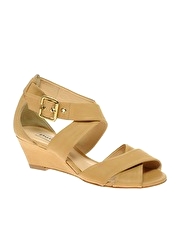 Dune Naples Low Strappy Wedges