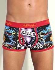 Ed Hardy Retro Love Kills Slowly Trunks