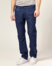 Edwin Hollis Pant Carbon Cinch Chambray Chinos