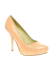 Elizabeth & James Mazi Snake Print Heeled Court Shoes