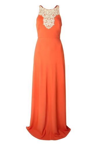 Embelished Front Full Length Sleeveless Dress by Tibi