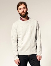 Evisu Asymmetric Crew Neck Sweat Shirt