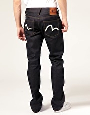 Evisu Raw Straight Jeans